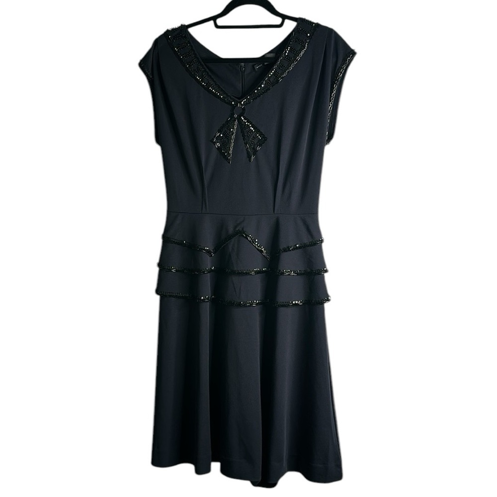 Marc by Marc Jacobs call the boat sequins navy   Sailor peplum midi dress siz M - Picture 4 of 10